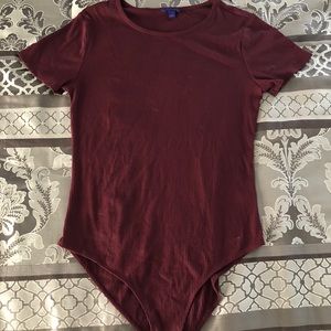 AEROPOSTALE MAROON BODYSUIT